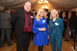 L-R Joe Sentance, business engagement lead at North Notts BID, Sally Gillborn MBE, chief executive at North Notts BID, and Jo White, MP for Bassetlaw