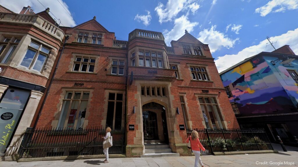 Hugo Boss on Bridlesmith Gate - the planned location for the new Ivy restaurant