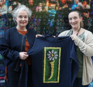 Left: Ro Williams: Competition winner & NTU Student, Hollie Marron: Arena Programming Manager